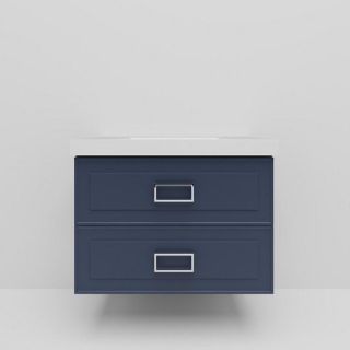 Тумба под раковину La Fenice Cubo FNC-01-CUB-BG-80-2 Синяя матовая 80 см